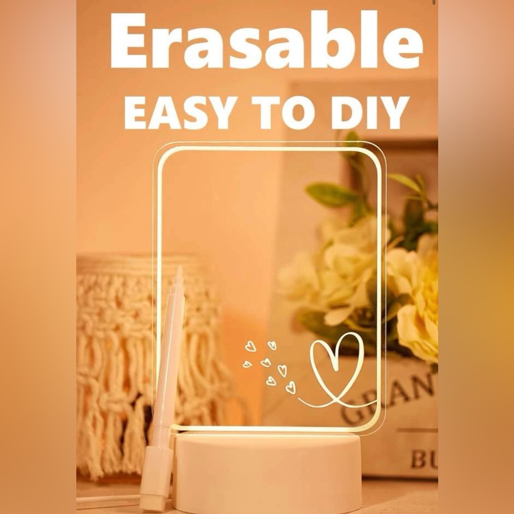 Erasable decoration lamp.
